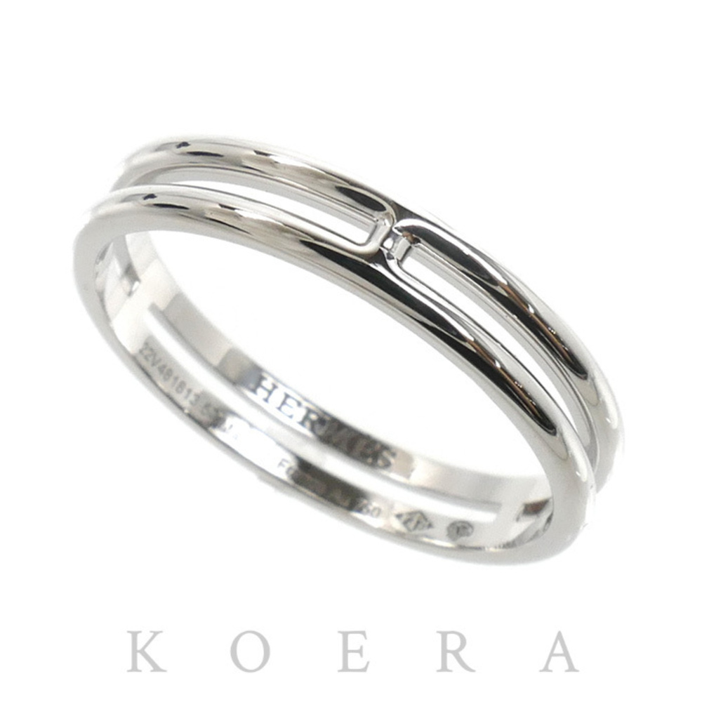 HERMES 18k Silver Ring